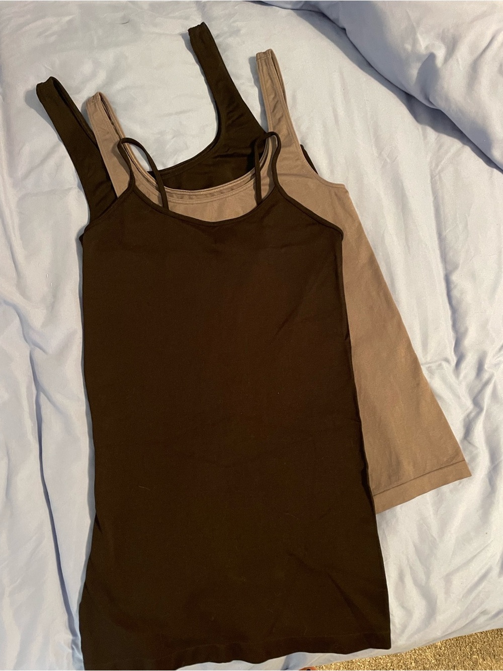 Black and Gray Camisole Tank Tops - 3 piece